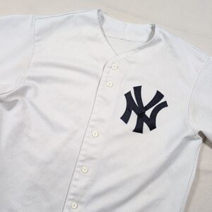 Vintage Majestic New York Yankees Men's White Mesh Jersey Size L MLB Baseball
